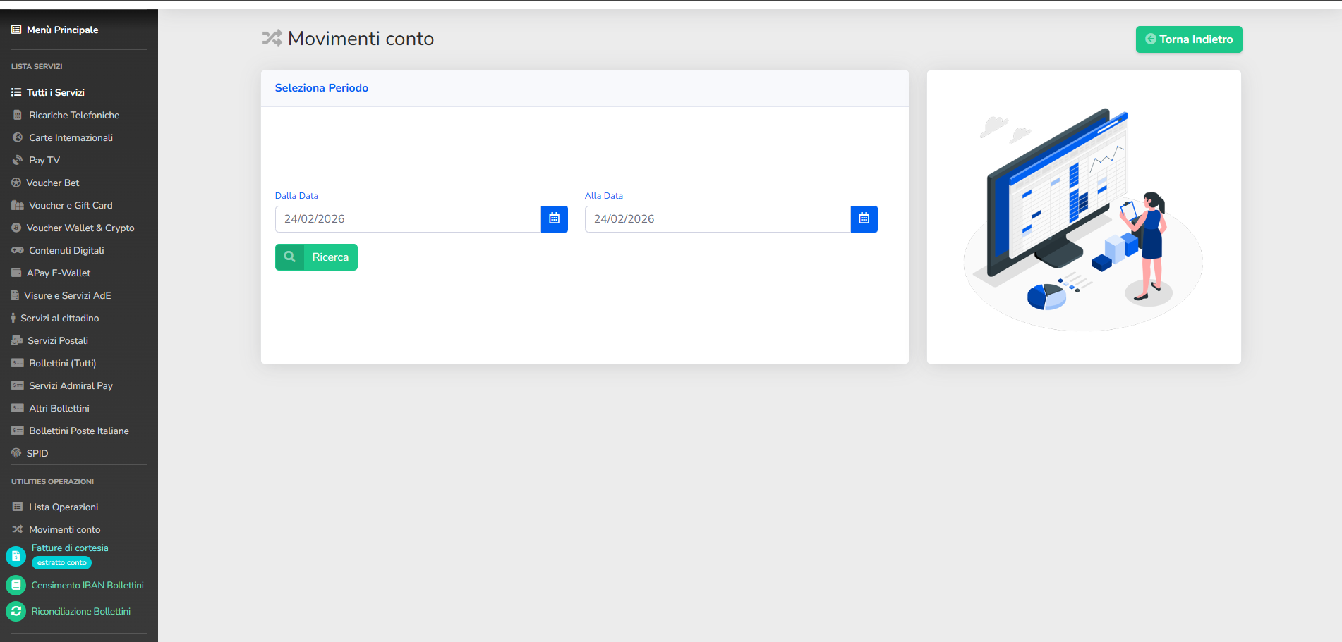 Dashboard Web Sportium Pay